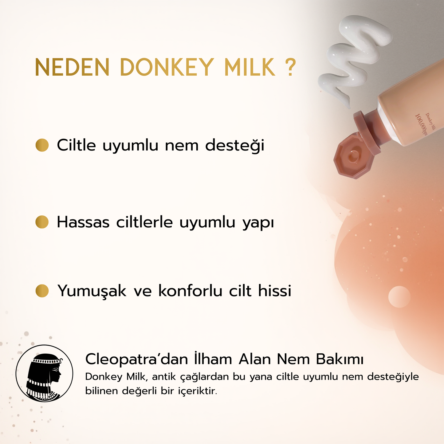 Donkey Milk & Collagen Su Bazlı Nemlendirici Krem | Donkey Milk Collagen Cream