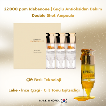 Idebenone Double Shot Ampoule Set | Idebenone İçerikli Çift Fazlı Ampul Seti