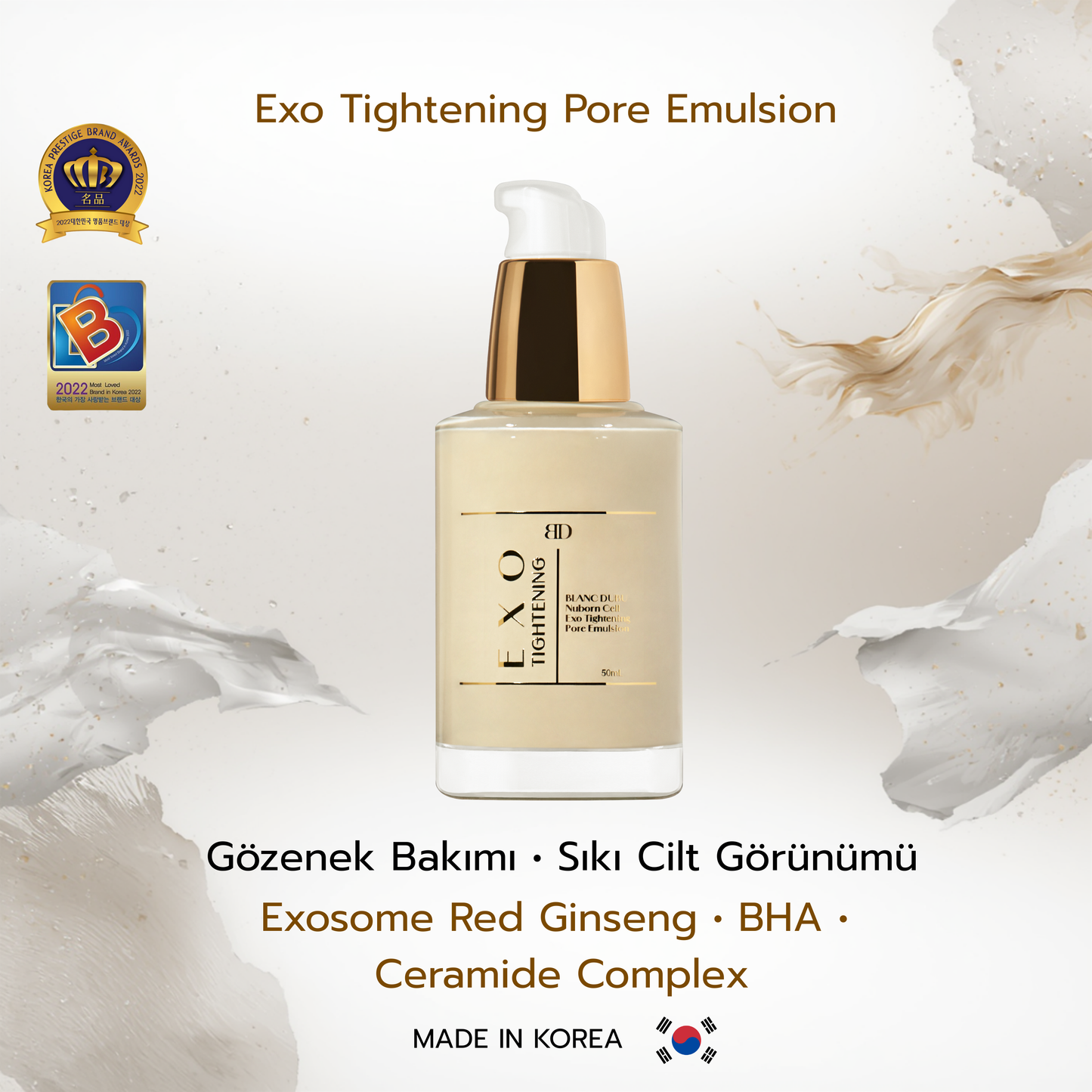 Gözenek ve Elastikiyet Destekleyici Emülsiyon | Exo Tightening Pore Emulsion